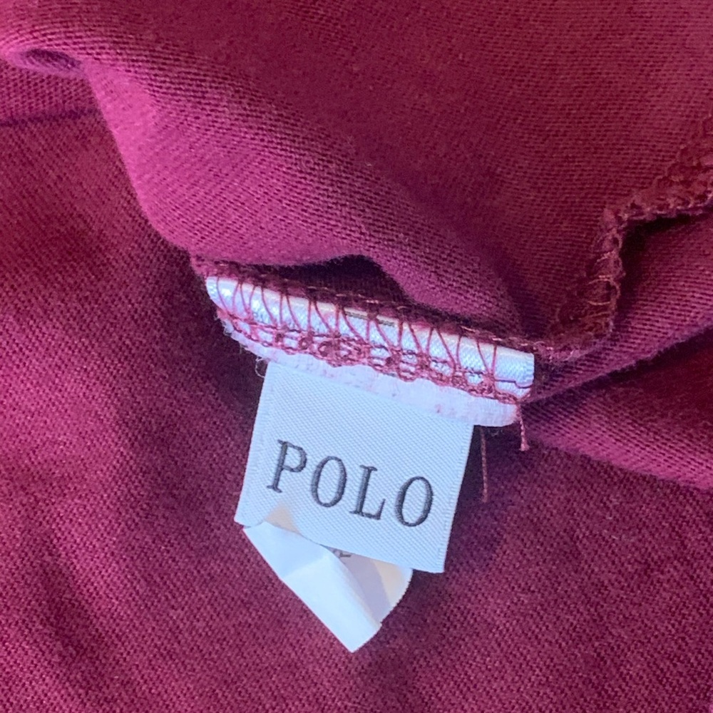 Polo by Ralph Lauren Shirt XL Burgundy Short Sleeve Soft Casual Preppy - Picture 4 of 7